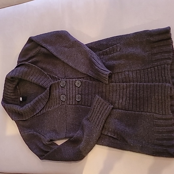 H&M Long Knit Cardigan Sweater,  in brown, size XS - Picture 11 of 13
